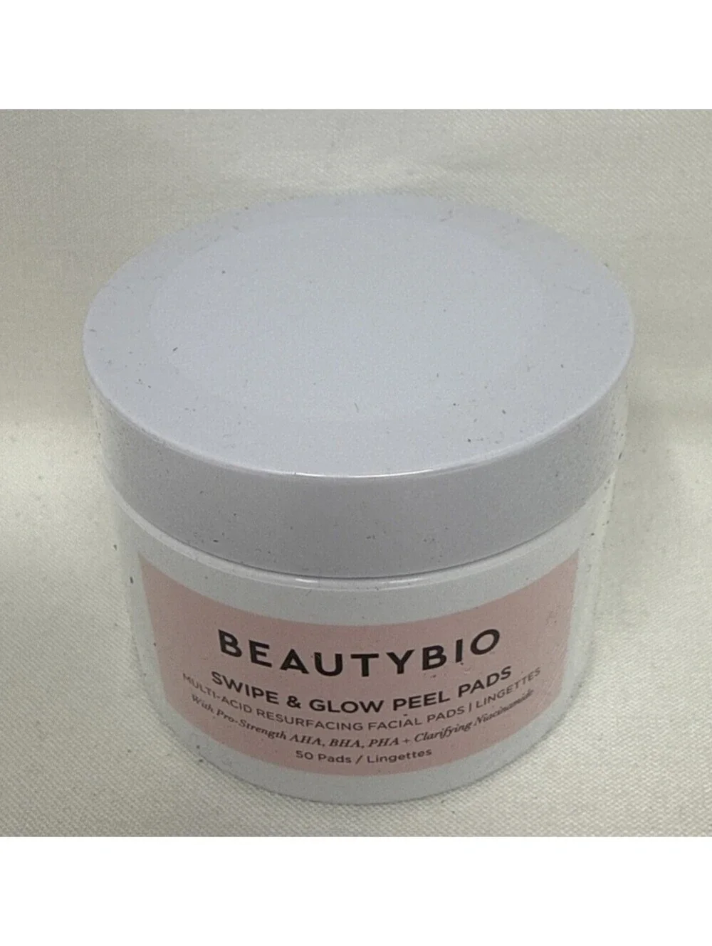 BeautyBio Swipe & Glow Peel  Multi-Acid Resurfacing Facial Pads 50 Pads CJ200